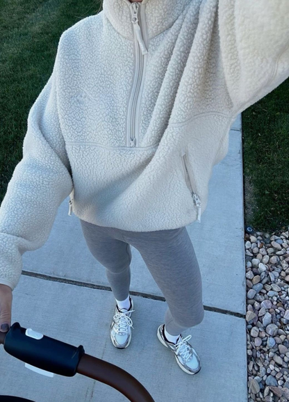 CloudFleece™ Cropped Quarter-Zip