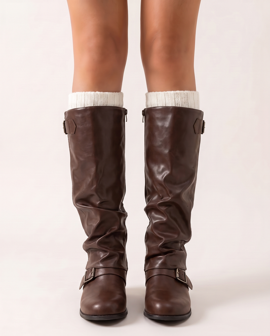 Dakota Buckle Slouch Boots