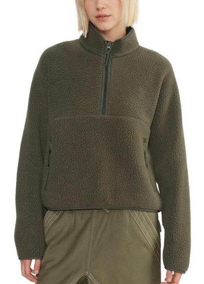 CloudFleece™ Cropped Quarter-Zip