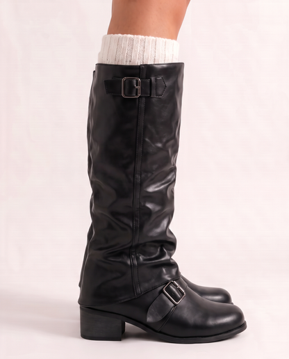 Dakota Buckle Slouch Boots