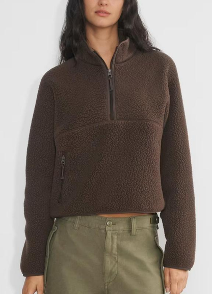 CloudFleece™ Cropped Quarter-Zip