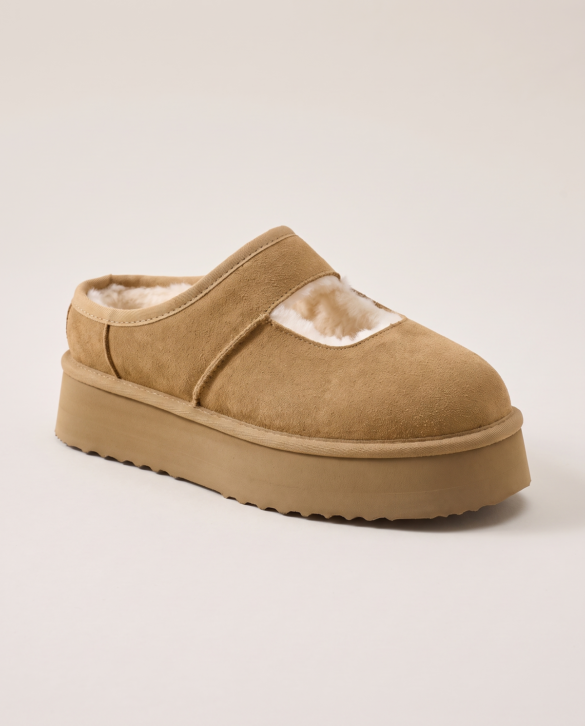 Aspen Suede Mary Jane Slippers