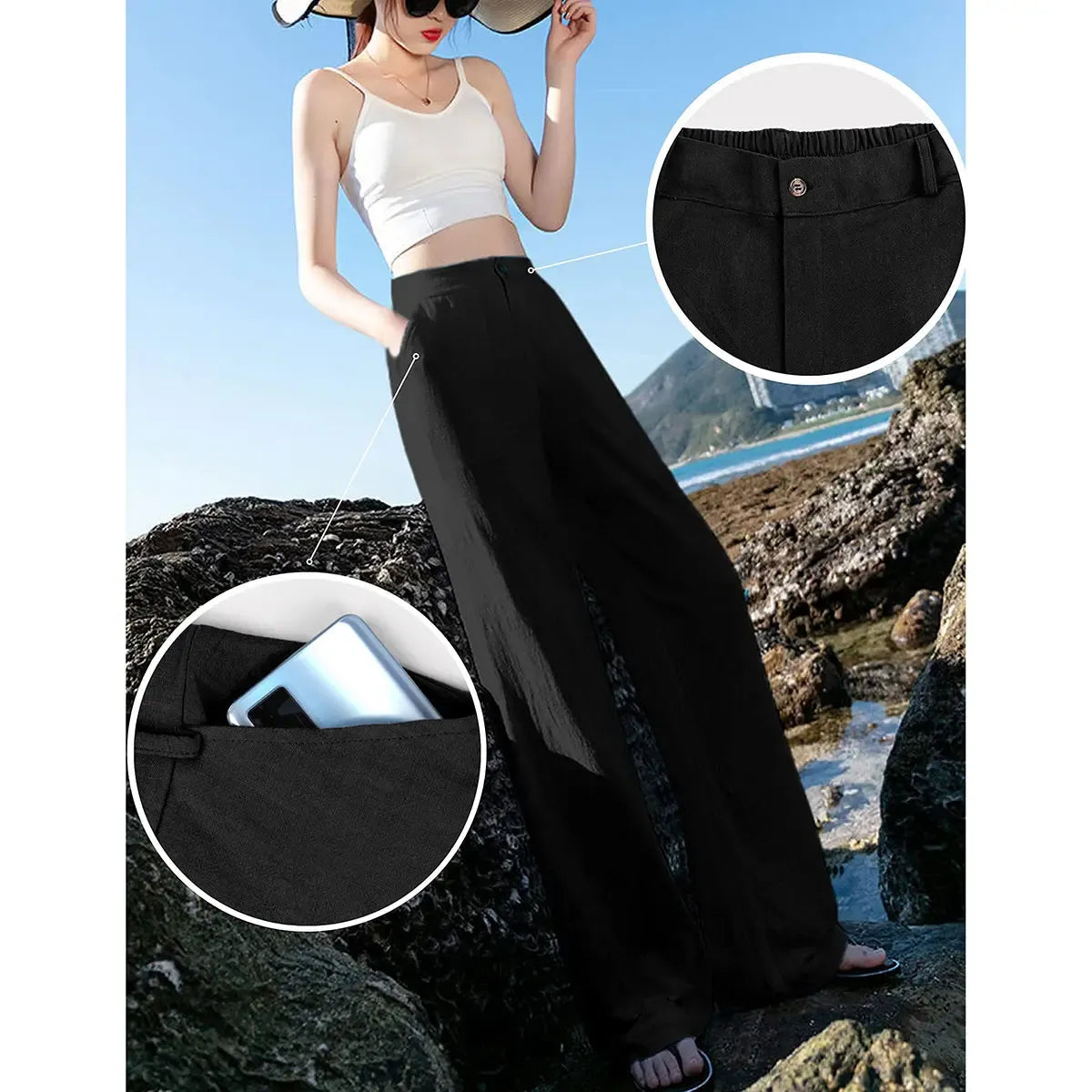 Coastline™ Linen-Blend Pants