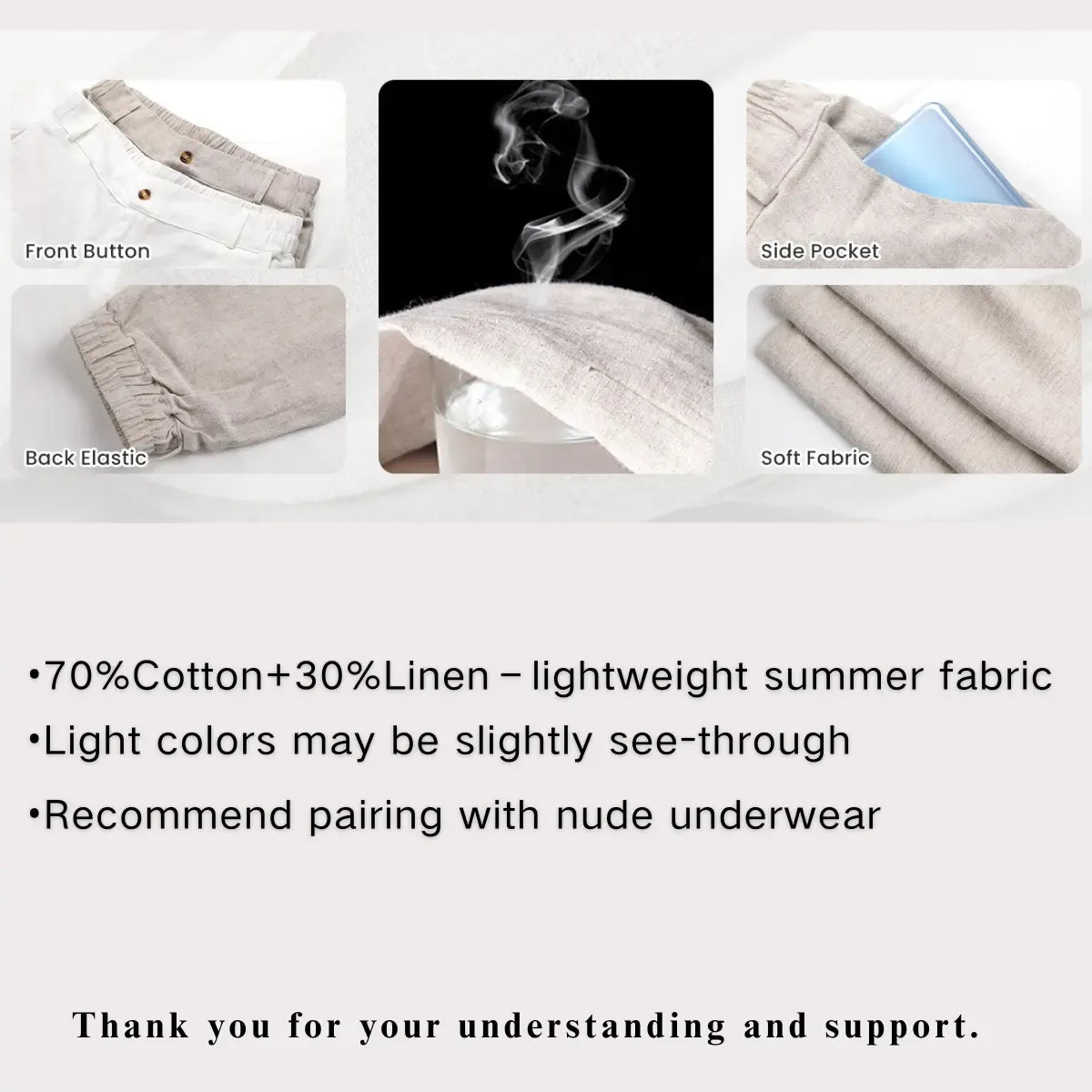Coastline™ Linen-Blend Pants